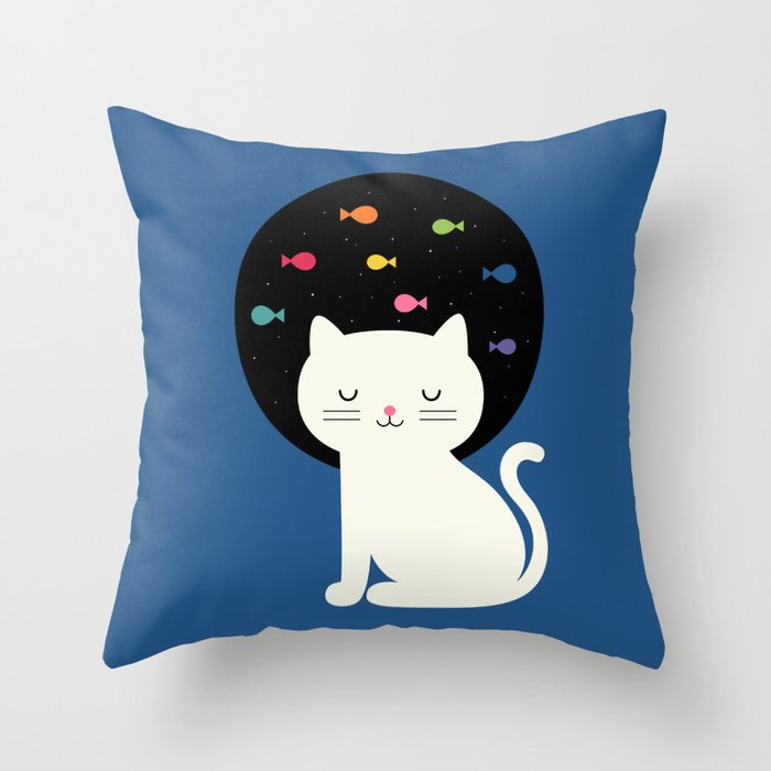 Cats Fantasy Throw Pillow