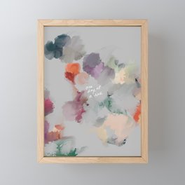 One Day At A Time Framed Mini Art Print