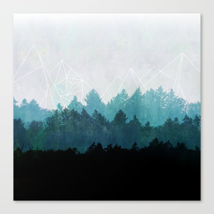 Woods Abstract  Canvas Print
