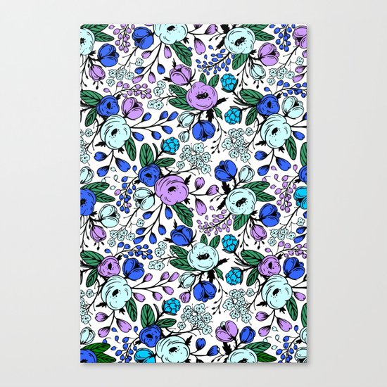 Blue blossom Canvas Print