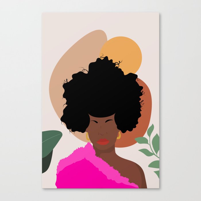 Fuchsia Girl Canvas Print