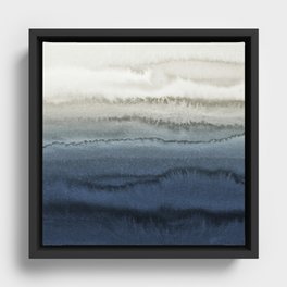 WITHIN THE TIDES - CRUSHING WAVES BLUE Framed Canvas