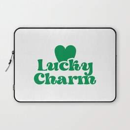 Lucky charm clover heart Laptop Sleeve