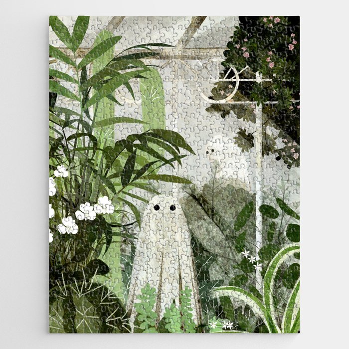 There's A Ghost in the Greenhouse Again Jigsaw Puzzle