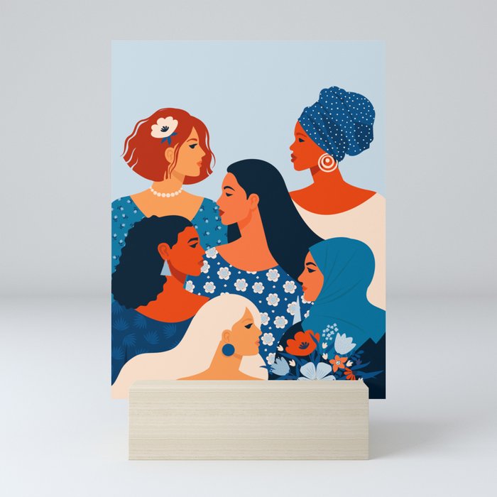 Worldwide Women Mini Art Print