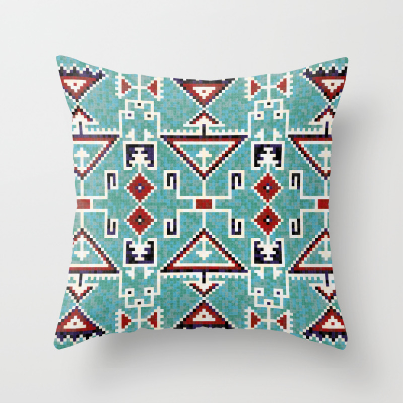 Native American Navajo Pattern Throw Pillow By Catyarte Society6