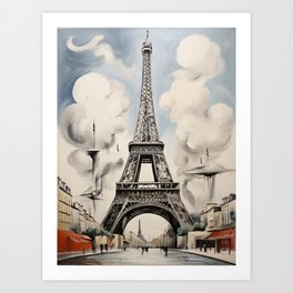 a stroll through Paris -02- Art Print