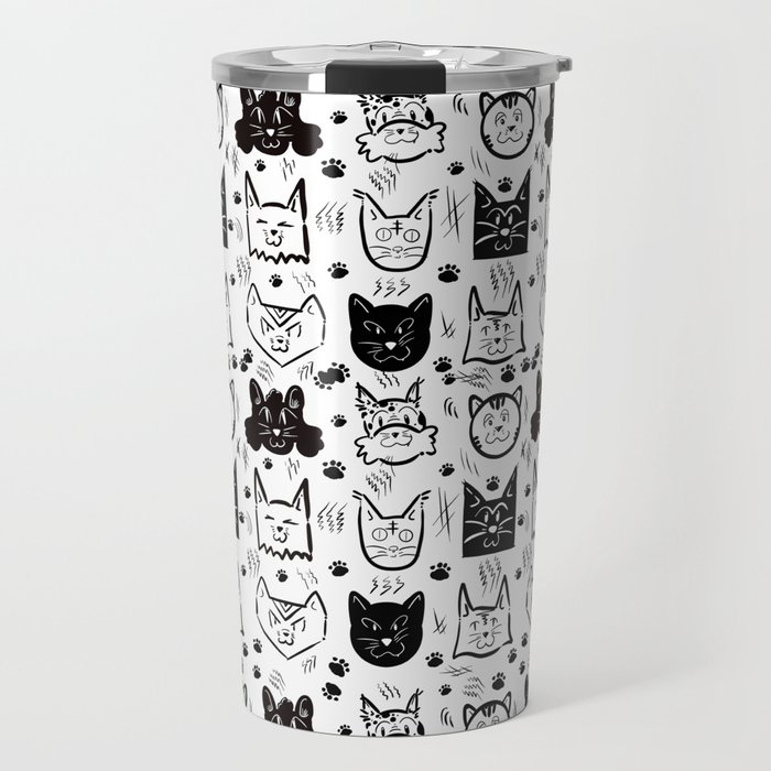 Cartoon Cats Travel Mug