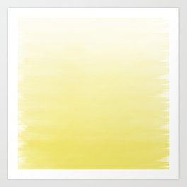 Modern hand painted yellow watercolor ombre pattern Kunstdrucke