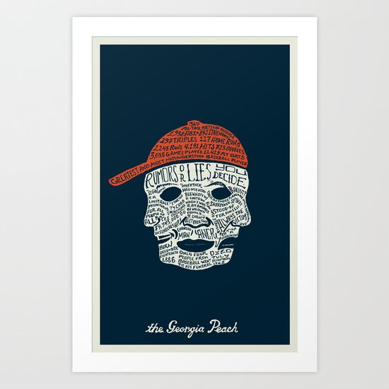 The Georgia Peach Art Print