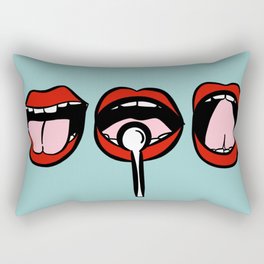 Three Mouths Rectangular Pillow