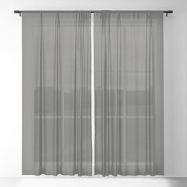 Solid Color Dark Gray Pairs to Iron Mountain 2134-30 Benjamin Moore Sheer Curtain