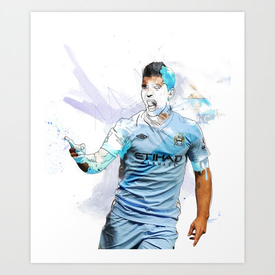 Aguero Art Print