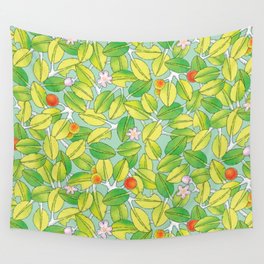 leaves, blossoms and buds Wall Tapestry