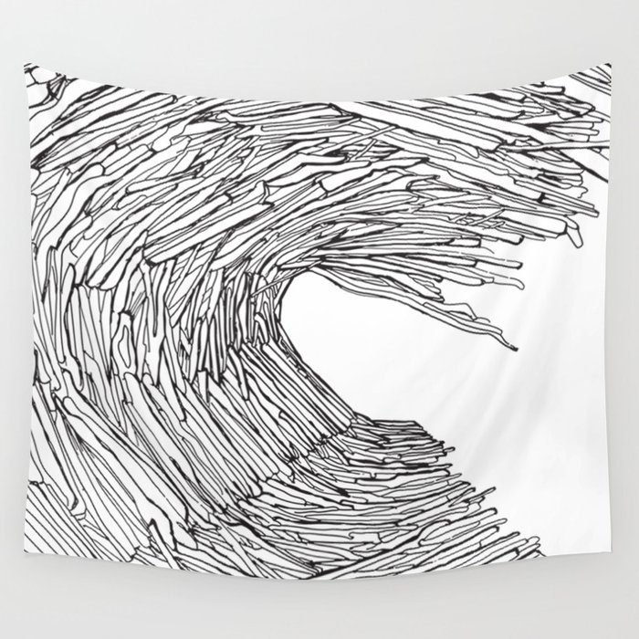 Drift wave Wall Tapestry