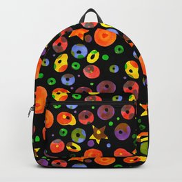 colored BOOM! Colored pattern Backpack | Watercolorpattern, Mixed, Star, Colored, Rainbow, Drawing, Digital, Geometricforms, Blobs, Bright 