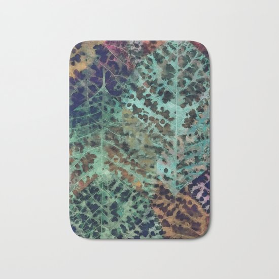 Colorful leaves Bath Mat
