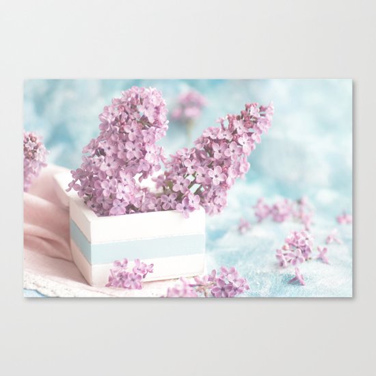 Lilac power in pastel Canvas Print