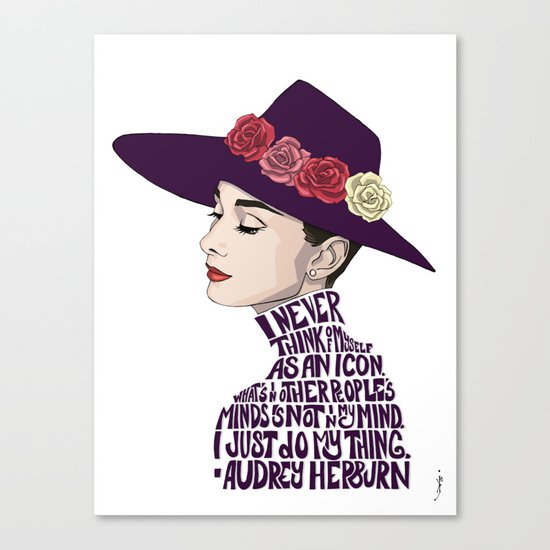 Audrey Hepburn Canvas Print