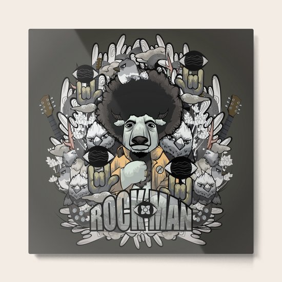 Rock-Man Metal Print