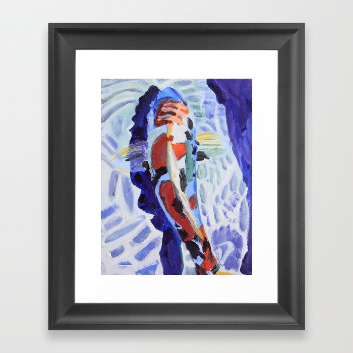 koi fish Framed Art Print
