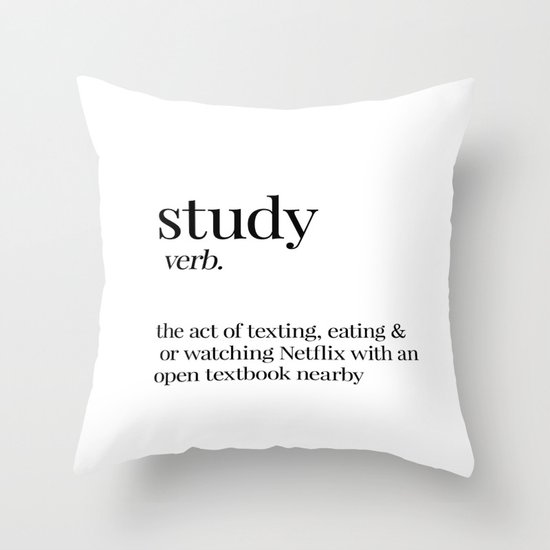 Study Throw Pillow