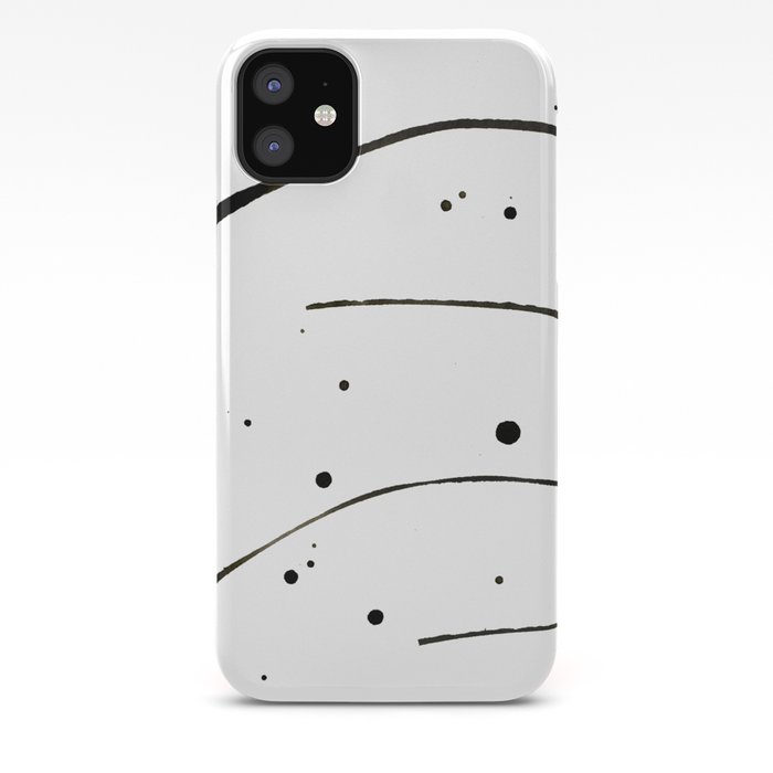 Black And White Abstract Painting Iphone Case By Emmafreemanart