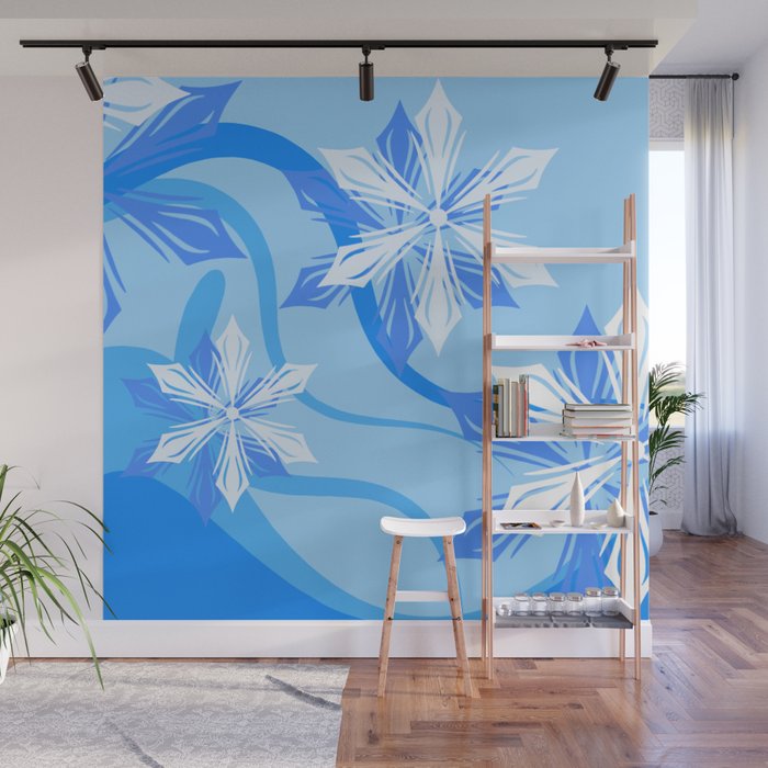 The Flower Abstract Holiday Wall Mural