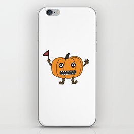 Anxious Pumpkin iPhone Skin
