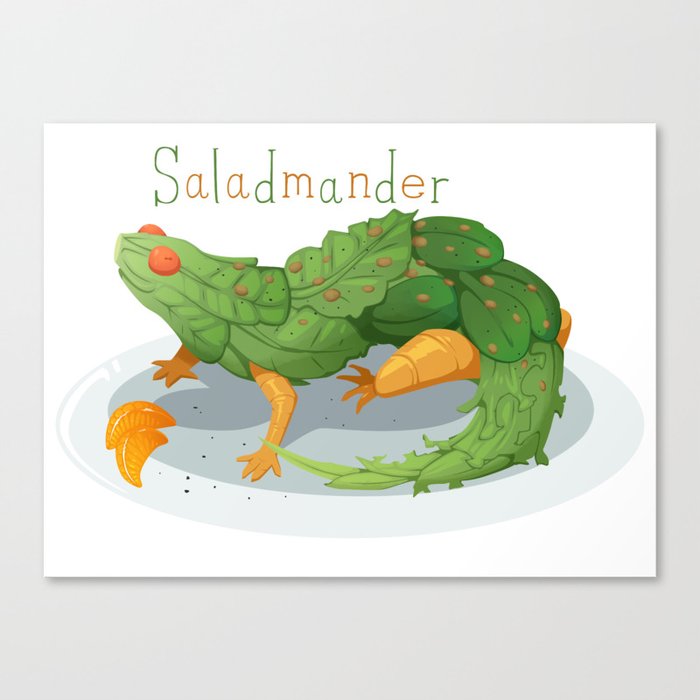 Saladmander Canvas Print