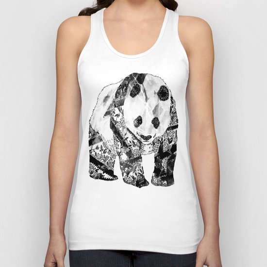 Tattooed Panda Unisex Tank Top