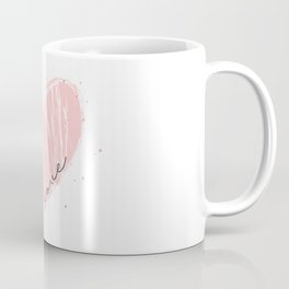 Love Pink Heart Coffee Mug