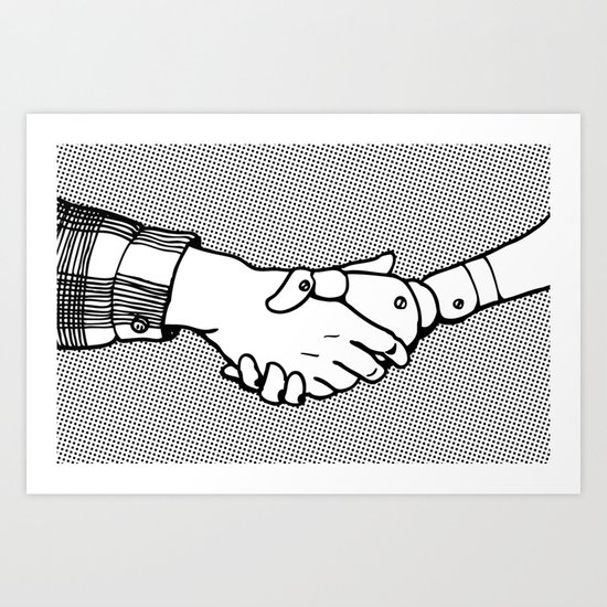 Man and Machine Art Print