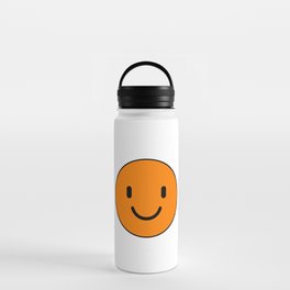 Orange happy smiley Water Bottle