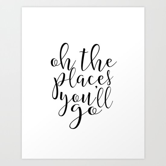 Nursery Decor Modern Nursery Kids Room Decor Typography Print