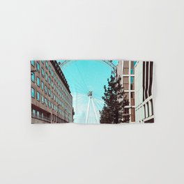Great Britain Photography - The London Eye In Down Town London Hand & Bath Towel