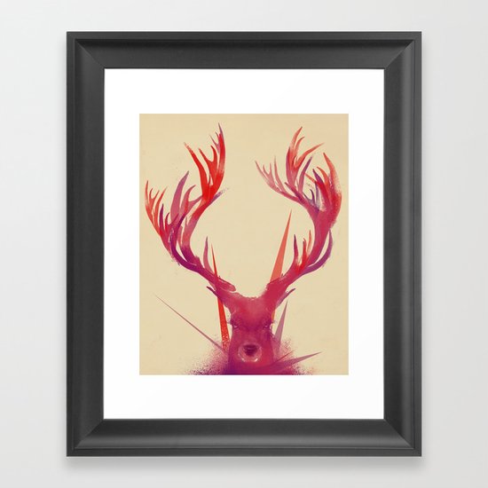 Points Framed Art Print