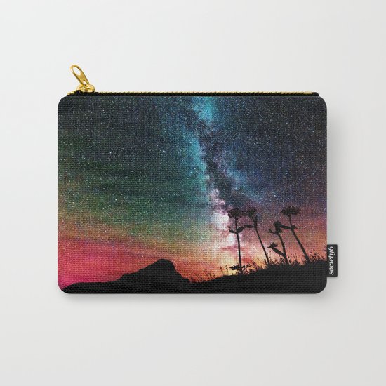 Colorful Milky Way Landscape Carry-All Pouch