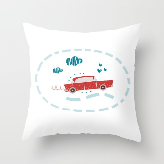 A ride Throw Pillow