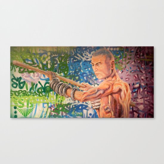 Stop Biting 3 Canvas Print