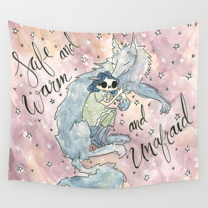 Safety Wolf Wall Tapestry