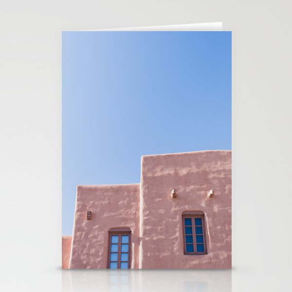 Blue Sky in Santa Fe - Architecture Photography Stationery Cards