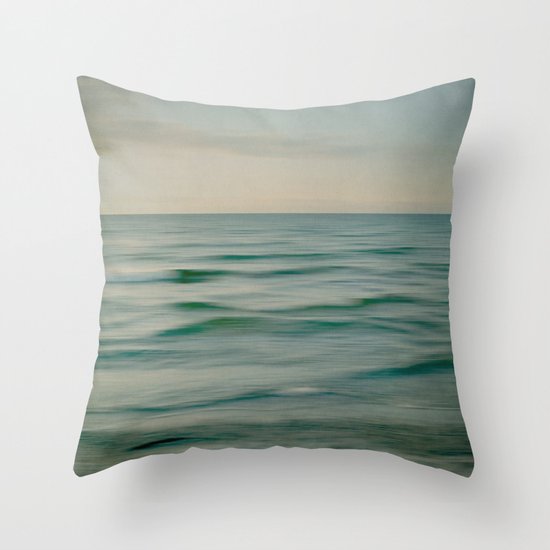 sea square V Throw Pillow