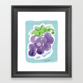 French Grapes Framed Art Print