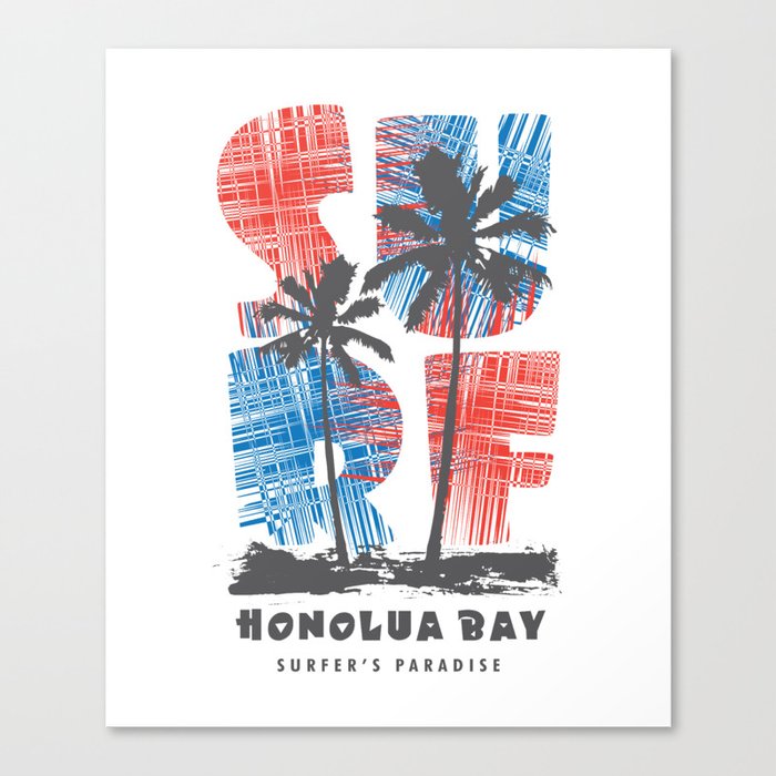 Honolua Bay surf paradise Canvas Print