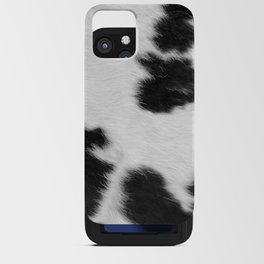 Black and White Cowhide Hygge  iPhone Card Case