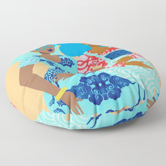 Spring in Our Step Floor Pillow