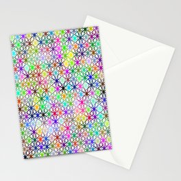 Abstract Prismatic Geometric Background. Stationery Card
