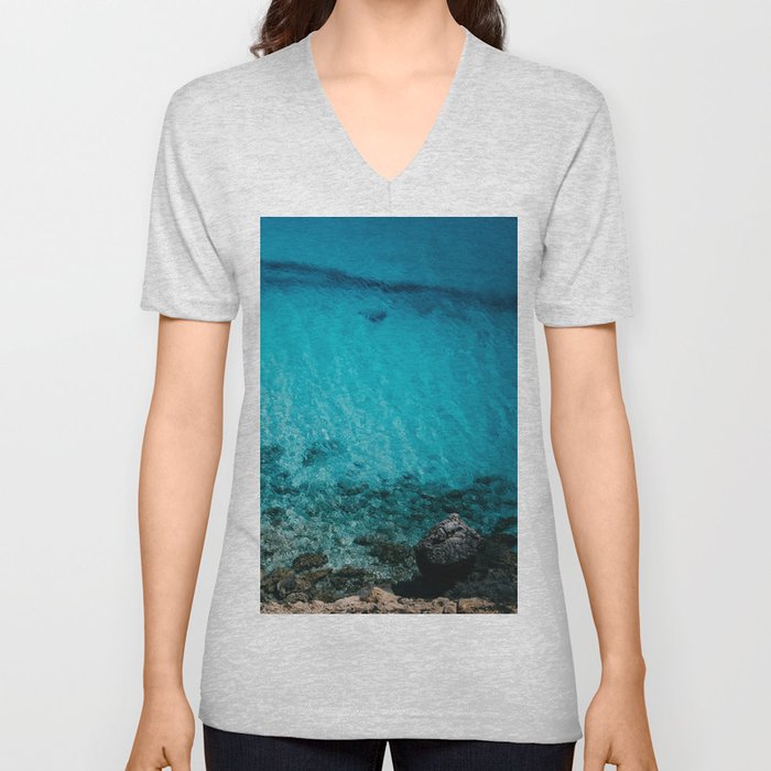 The Sea II V Neck T Shirt