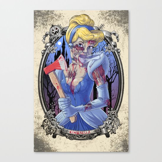 Zombie Cinderella Canvas Print By Liquidsugar Society6